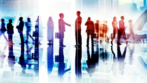 Digital abstract business