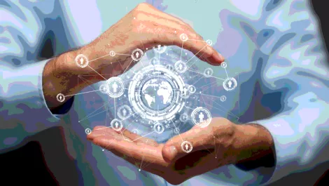 Businessman communications